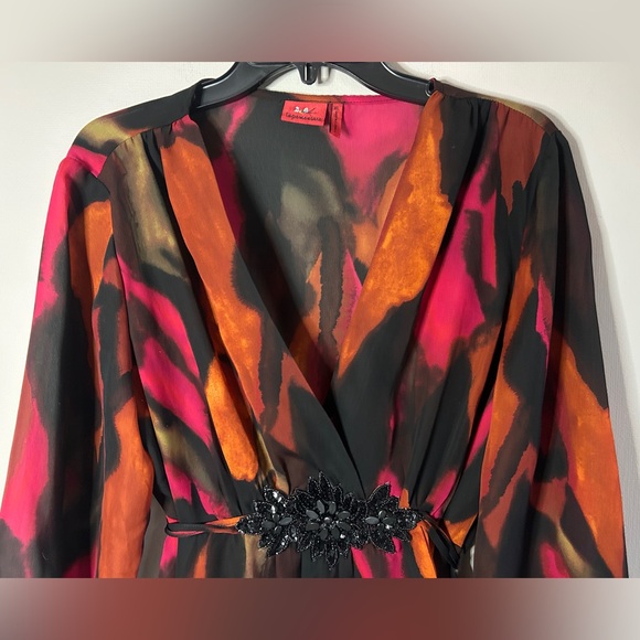 Y2K TAPE MEASURE Sheer Abstract Beaded Top Indie Sleeze Whimsigoth Glam Size XL - Picture 4 of 12